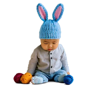 Knit Bunny Hat Handmade PNG Ymd