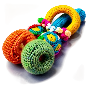 Knitted Baby Rattle PNG 06202024
