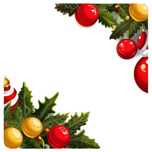 Knitted Christmas Border PNG 22