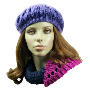 Knitted French Beret Png Pbd PNG image