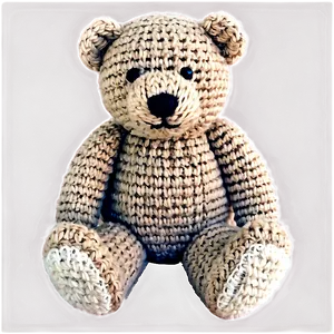 Knitted Teddy Bear PNG Cng66