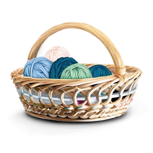 Knitting Basket PNG Amm37 PNG