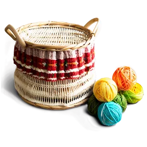 Knitting Basket PNG Asw