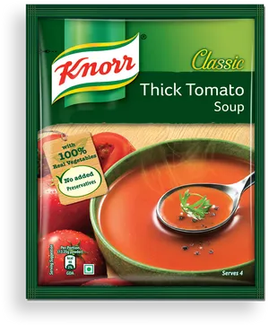 Knorr Classic Thick Tomato Soup Packet PNG image