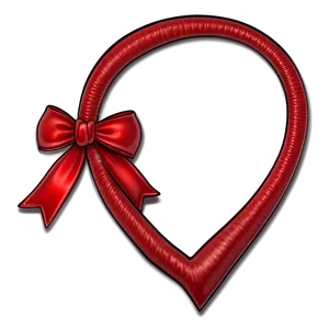 Knotted Red Bow Png 05252024 PNG image