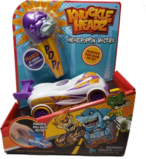 Knuckle Headz Racers Toy Packaging PNG image
