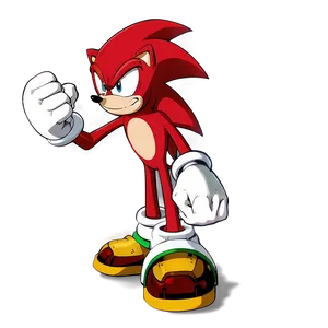 Knuckles' Bold Stance PNG 05232024 PNG