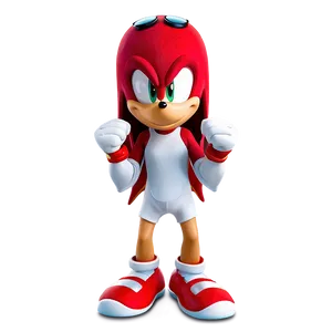 Knuckles' Excited Gesture PNG Svt PNG