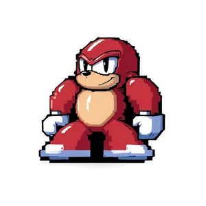 Knuckles In Pixel Art PNG Wmn PNG