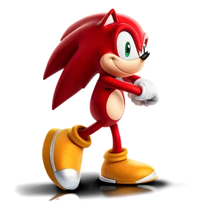 Knuckles In Running Pose PNG Rvd16 PNG