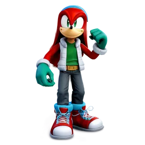 Knuckles In Winter Outfit PNG 05232024 PNG