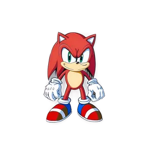 Knuckles Sonic Characters PNG 06132024