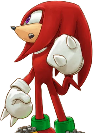 Knuckles The Echidna Character Art PNG image