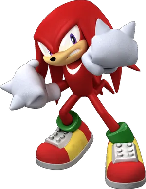 Knuckles The Echidna Pose
