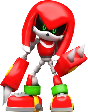 Knuckles The Echidna3 D Render PNG