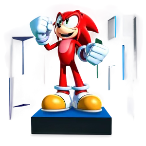 Knuckles' Victory Pose PNG Rsf PNG