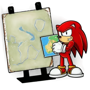 Knuckles With A Map PNG 05232024 PNG