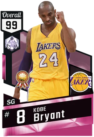 Kobe Bryant Lakers Card Design