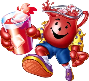 Kool Aid Man Cartoon Character PNG image
