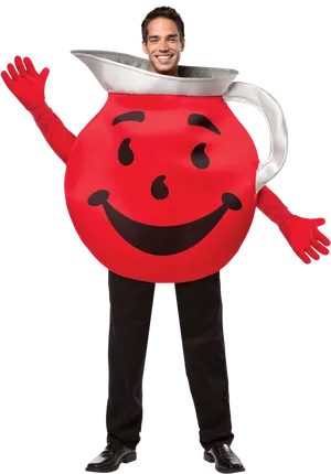 Kool Aid Man Costume Smile PNG image