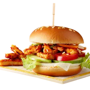 Korean Bbq Chicken Sandwich PNG Uyj97 PNG