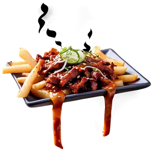 Korean Bbq Poutine Experience PNG Dvg