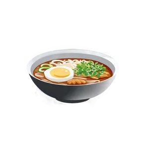 Korean Ramen Bowl PNG Waf