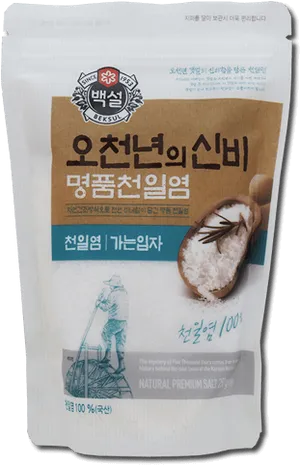 Korean Sea Salt Packaging PNG image