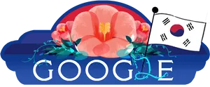 Korean Themed Google Doodle PNG image