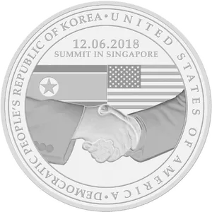Korean U S Summit Commemorative Coin2018 PNG