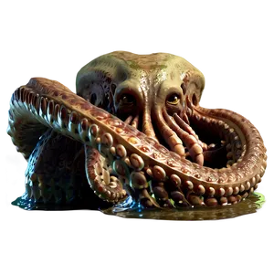 Kraken Emerging From Sea Png Mqr56 PNG image