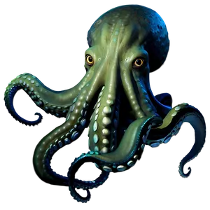 Kraken In Night Sea Png Lwf PNG image