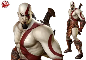 Kratos Godof War Figure PNG image