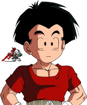 Krillin_ Animated_ Character_ Portrait PNG image