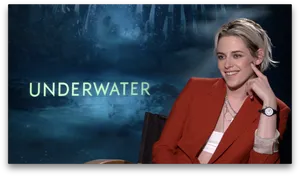 Kristen Stewart Underwater Movie Interview PNG image
