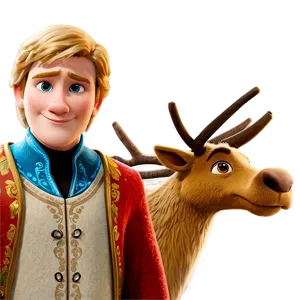 Kristoff And Sven Best Friends PNG Fwp37