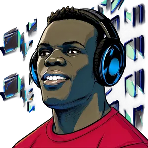 Ksi With Headphones Png Tje14 PNG image