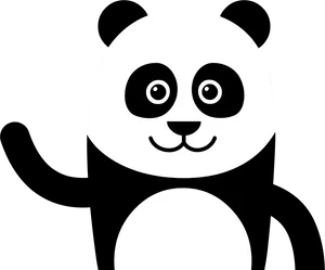 Kung Fu Panda Character Waving PNG image