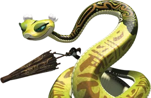 Kung Fu Panda Viper Character PNG image