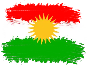 Kurdish_ Flag_ Grunge_ Style PNG image