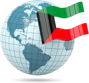 Kuwait Flag Global Presence PNG image