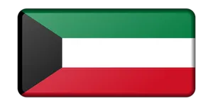 Kuwait National Flag Graphic PNG image