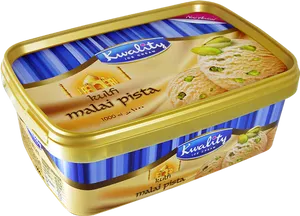 Kwality Malai Pista Kulfi Ice Cream Packaging PNG image