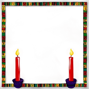 Kwanzaa Celebration Border Png Tek PNG image