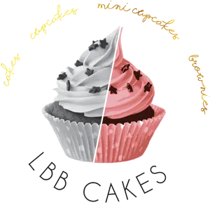 L B B Cakes Logo PNG image
