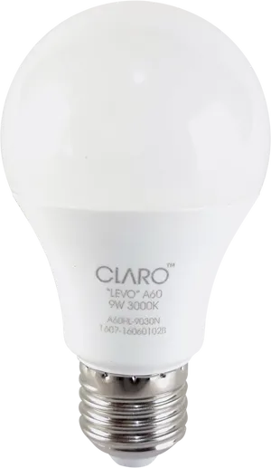 L E D Light Bulb Claro9 W PNG image