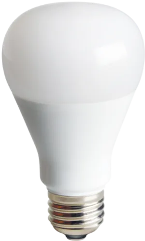 L E D Light Bulbon White Background PNG image