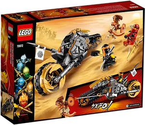 L E G O Ninjago Cole's Tread Assault Set70672 PNG image