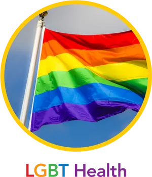 L G B T Health Rainbow Flag PNG image