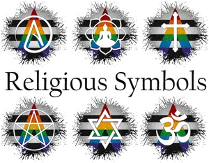 L G B T Inclusive Religious Symbols PNG image